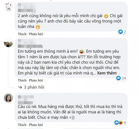 bắt cá hai tay, cô gái yêu hai người cùng lúc, yêu hai người