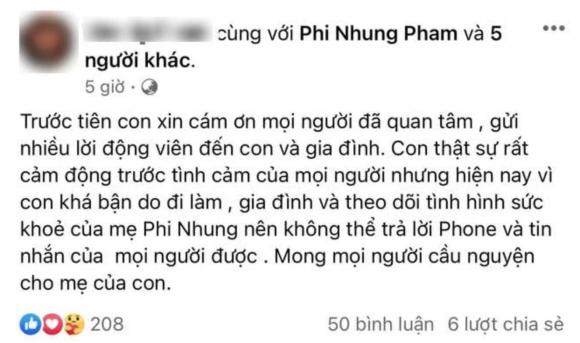 ca sĩ Phi Nhung, sao Việt, con gái Phi Nhung, Wendy Phạm, nhiễm Covid-19
