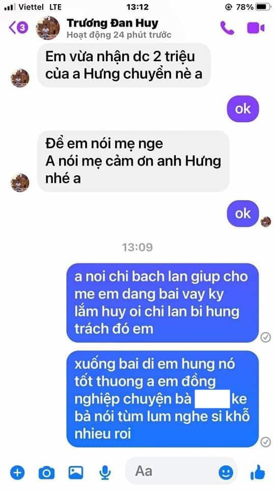 Trương Đan Huy, mẹ Trương Đan Huy, Đàm Vĩnh Hưng