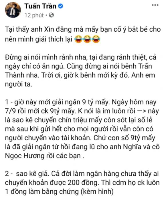 tuấn trần, trấn thành, sao việt