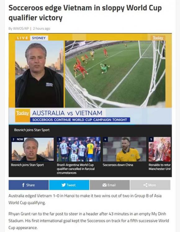 Australia, ĐT Việt Nam, World Cup 2022 