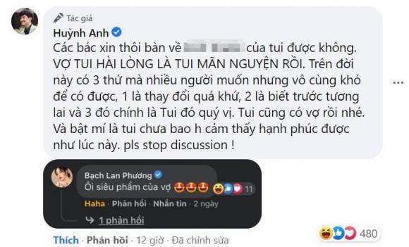Huỳnh Anh, Sao Việt, MC Hoàng Oanh, Chia tay