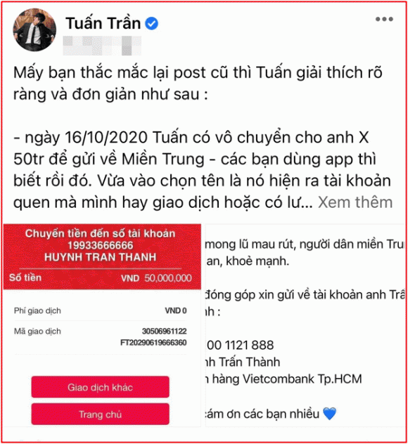 Tuấn Trần, Sao Việt, Trấn Thành