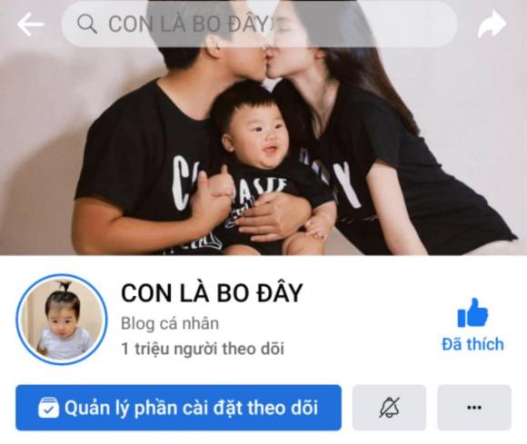 Fanpage của con trai Hoà Minzy chính thức cán mốc 1 triệu người theo dõi