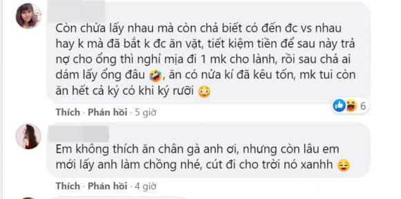 chia tay vì bạn gái ăn nhiều, ăn nhiều nên bị chia tay, ăn chân gà