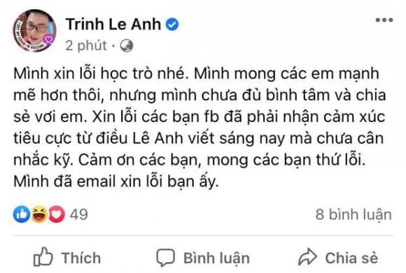 Trịnh Lê Anh, MC Trịnh Lê Anh, giảng viên Trịnh Lê Anh