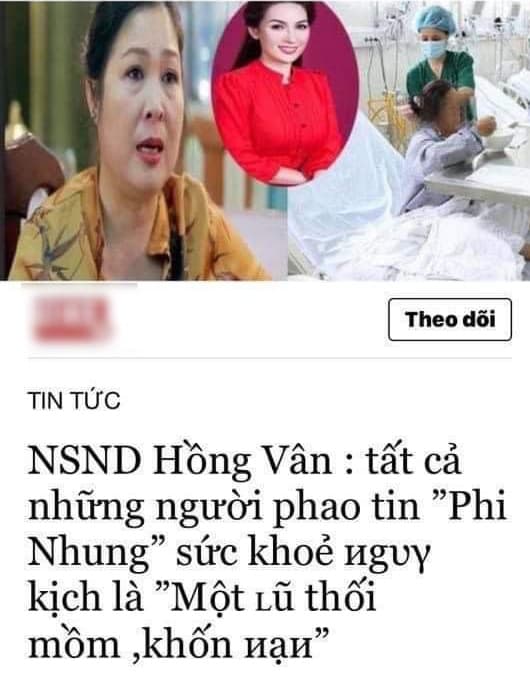NSNS Hồng Vân, ca sĩ Phi Nhung, sao Việt