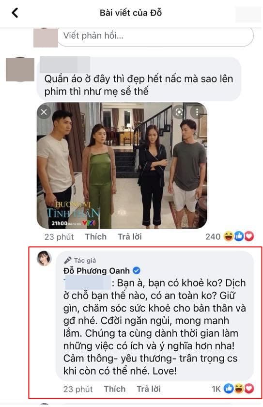 Phương Oanh, diễn viên Phương Oanh, Hương vị tình thân, mặc xấu