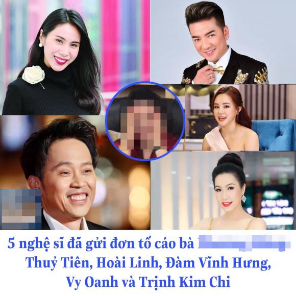Thủy Tiên, NSƯT Hoài Linh, Vy Oanh, NSƯT Trịnh Kim Chi, Đàm Vĩnh Hưng, Nữ streamer, sao việt, tố cáo