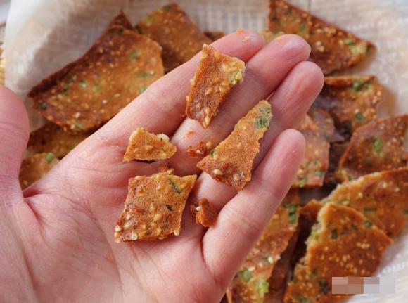 Bánh xèo hành lá và xíu mại, bánh quy giòn, làm bánh, dạy nấu ăn