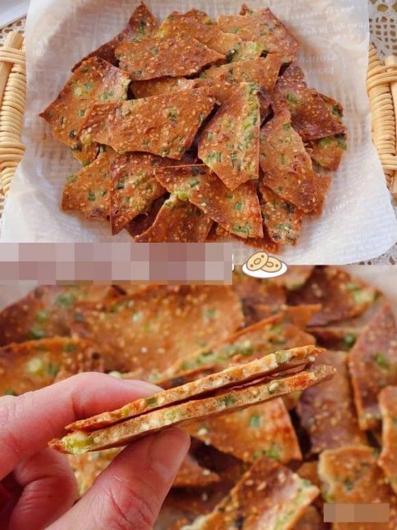 Bánh xèo hành lá và xíu mại, bánh quy giòn, làm bánh, dạy nấu ăn