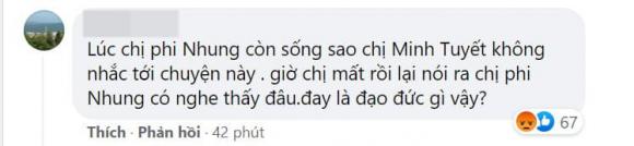 Minh Tuyết, ca sĩ Minh Tuyết, Phi Nhung, Phi Nhung qua đời