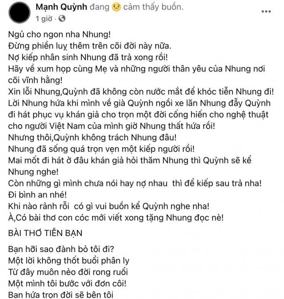 ca sĩ Phi Nhung, ca sĩ Mạnh Quỳnh, sao Việt