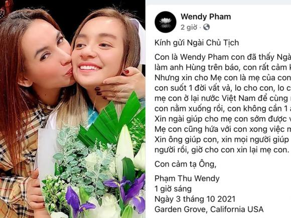 con gái phi nhung, phi nhung, wendy phạm, sao việt, tang lễ phi nhung