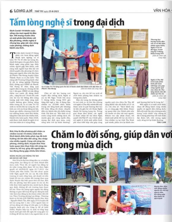 Lâm Trí Tú, Nghệ sĩ vì cộng đồng, Sao việt