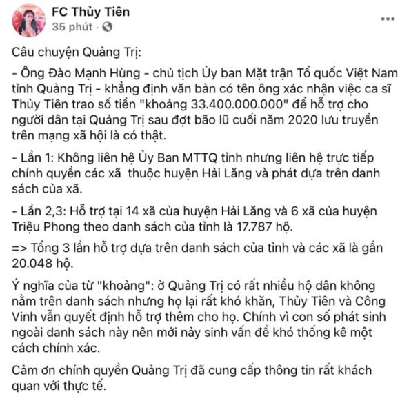 ca sĩ Thủy Tiên, danh thủ Công Vinh, sao Việt