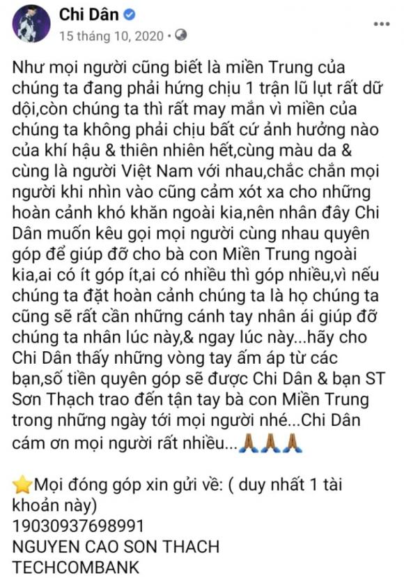 ca sĩ Chi Dân, sao Việt