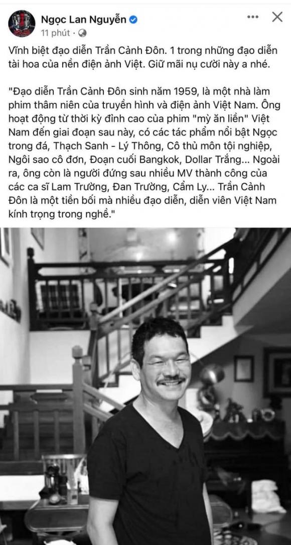 Trần Cảnh Đôn, Sao Việt, Nam đạo diễn, Qua đời