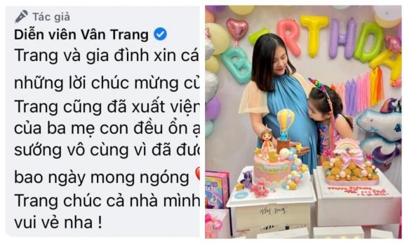 Vân Trang, Nữ diễn viên, Sao Việt, Song sinh