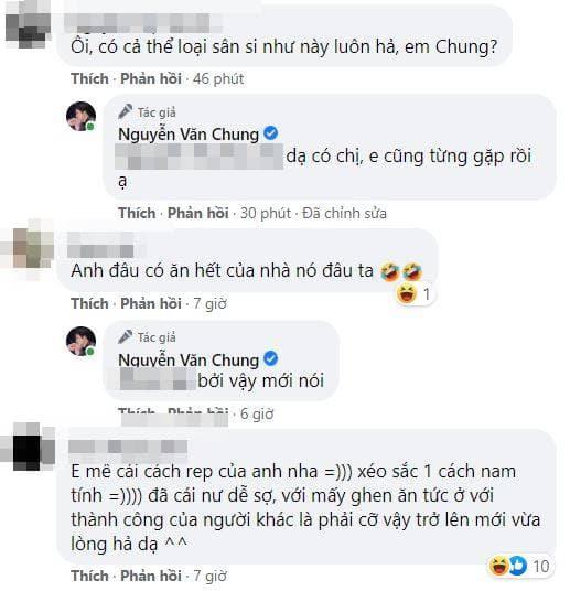 nhạc sĩ Nguyễn Văn Chung, Nam nhạc sĩ, Sao Việt, Đáp trả