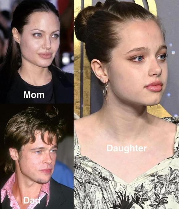 Dân mạng so sánh con gái từng có ý định chuyển giới với Brad Pitt -  Angelina Jolie thời trẻ để thấy cô bé nhặt toàn nét 'cực phẩm' từ bố mẹ