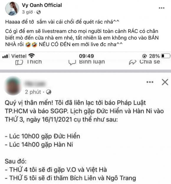 ca sĩ Vy Oanh, nữ streamer Bình Dương, sao Việt