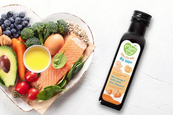 Dầu ăn dặm bổ não, sức khỏe trẻ em, dầu ăn dặm bổ não Mămmy