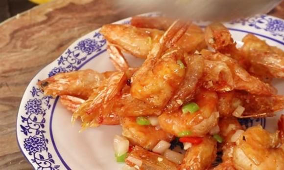  tôm chiên bơ tỏi , dạy nấu ăn, món ngon