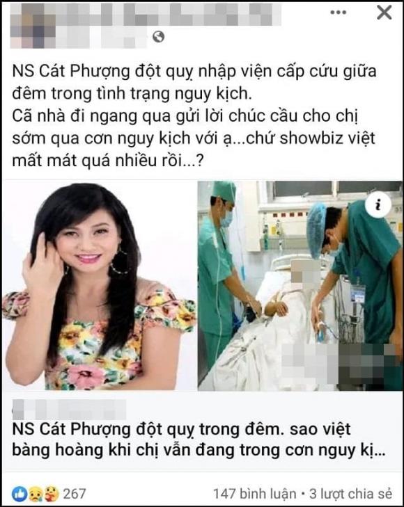 nghệ sĩ Cát Phượng, sao Việt