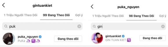 diễn viên Puka, ca sĩ Gin Tuấn Kiệt, sao Việt