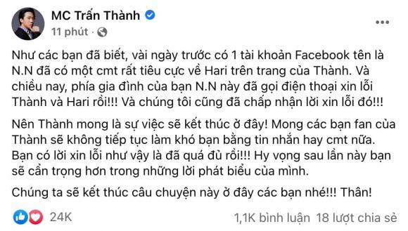 danh hài Trấn Thành,ca si hari won,nữ ca sĩ hari won, MC Trấn Thành, sao Việt