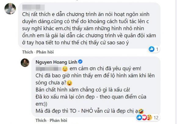 BTV Nguyễn Hoàng Linh, Nguyễn Hoàng Linh, hình xăm của Nguyễn Hoàng Linh
