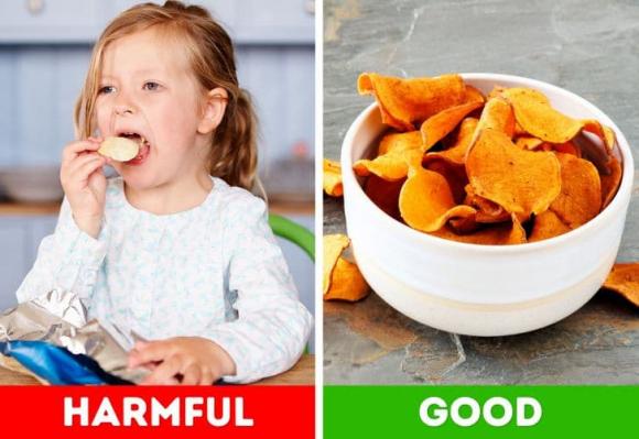 chăm con, chăm sóc sức khỏe, thực phẩm, thực phẩm không tốt cho sức khỏe