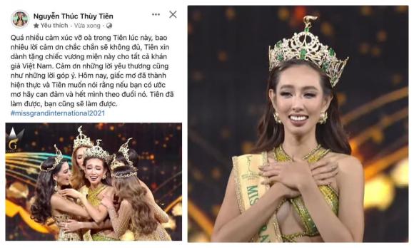 Miss Grand International 2021, Thùy Tiên, Hoa hậu hòa bình quốc tế 2021