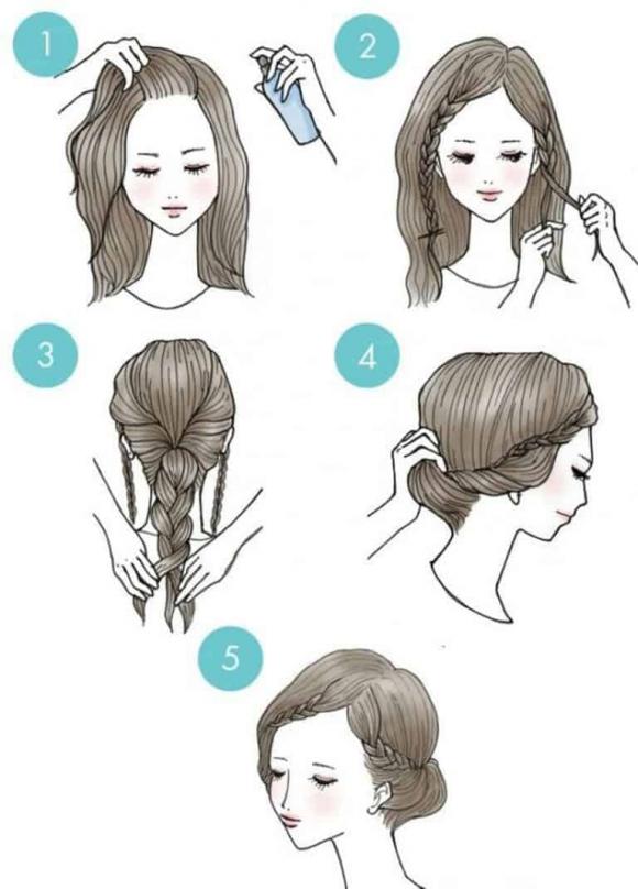 Hướng dẫn chi tiết 10 kiểu tóc đẹp cả những cô gái vụng về cũng có thể làm