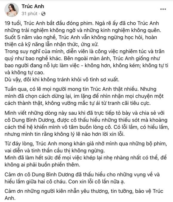 diễn viên Trúc Anh, nhà sản xuất Dung Bình Dương, sao Việt, mắt biếc