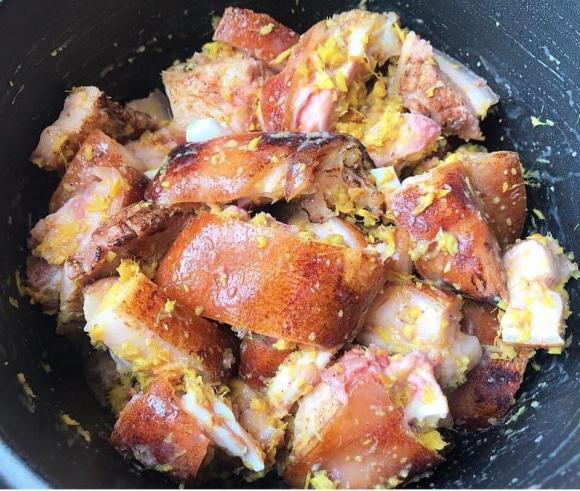 thịt giả cầy, cách làm thịt giả cầy, món ngon 