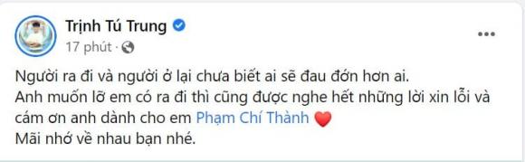 Trịnh Tú Trung, ca sĩ Chí Thành, sao Việt
