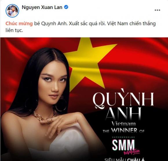 quỳnh anh, sao việt, siêu mẫu châu á