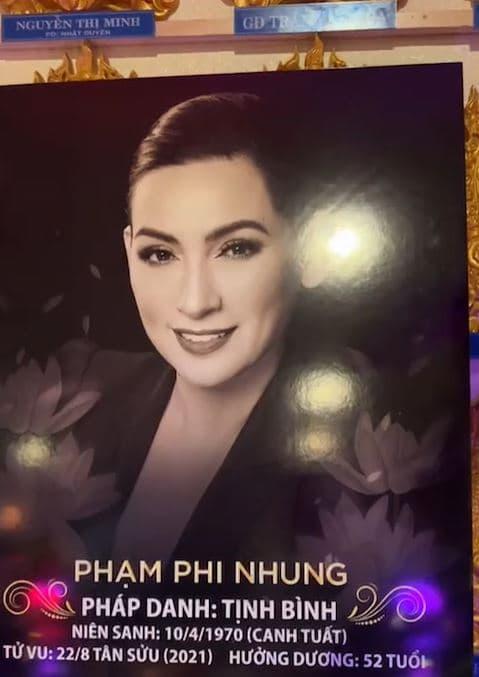 Phi Nhung, Sao Việt, Wendy Phạm, Qua đời, Cố ca sĩ