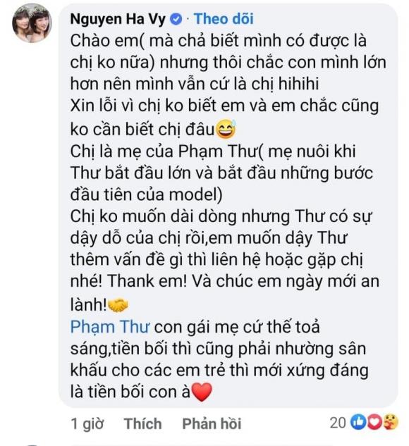 bà trùm chân dài hạ vy, người mẫu Phạm Thùy Linh, người mẫu Phạm Thư, sao Việt
