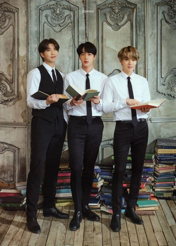 bts, rm, jin