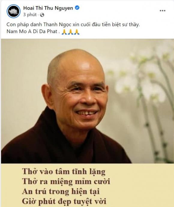 Thiền sư Thích Nhất Hạnh, Thiền sư Thích Nhất Hạnh viên tịch, sao Việt