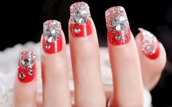 mẫu nail đón Tết 2022, mẫu nail đẹp, làm nail đón Tết nhâm dần