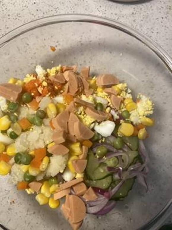salad khoai tây nghiền trứng, món salad ngon, món ngon mỗi ngày 