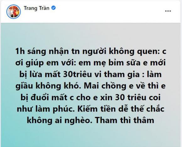Trang Trần, chồng Trang Trần, sao Việt
