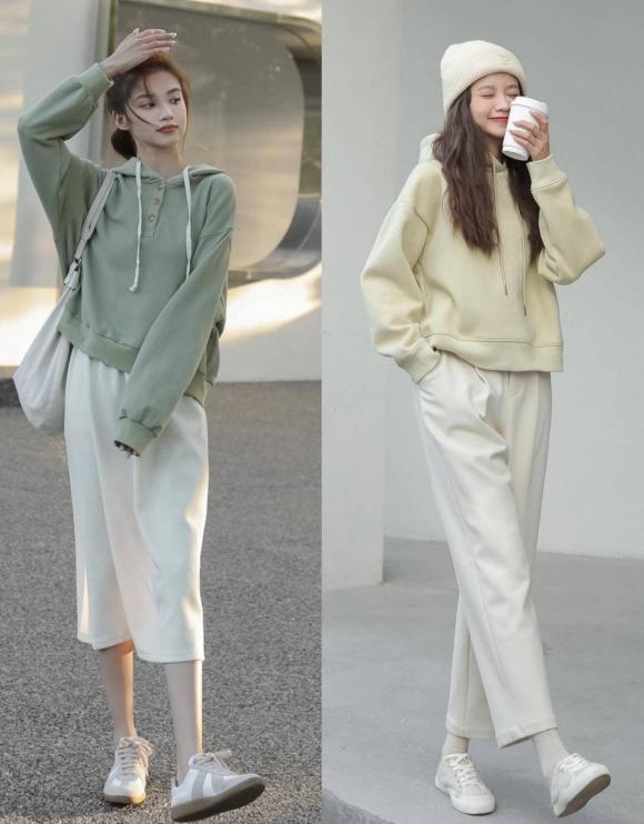 thời trang đẹp, thời trang, cách mặc áo hoodie đi chúc Tết