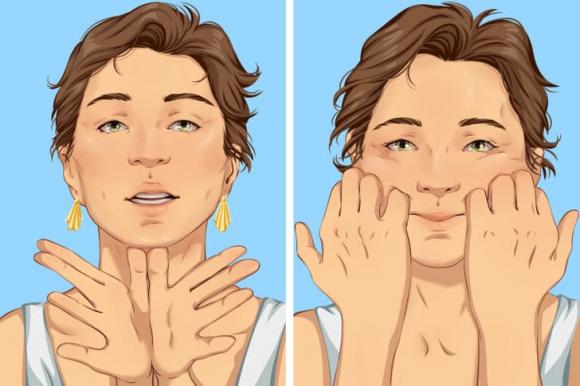 chăm sóc cơ mặt, cách làm mặt thon gọn, làm đẹp 