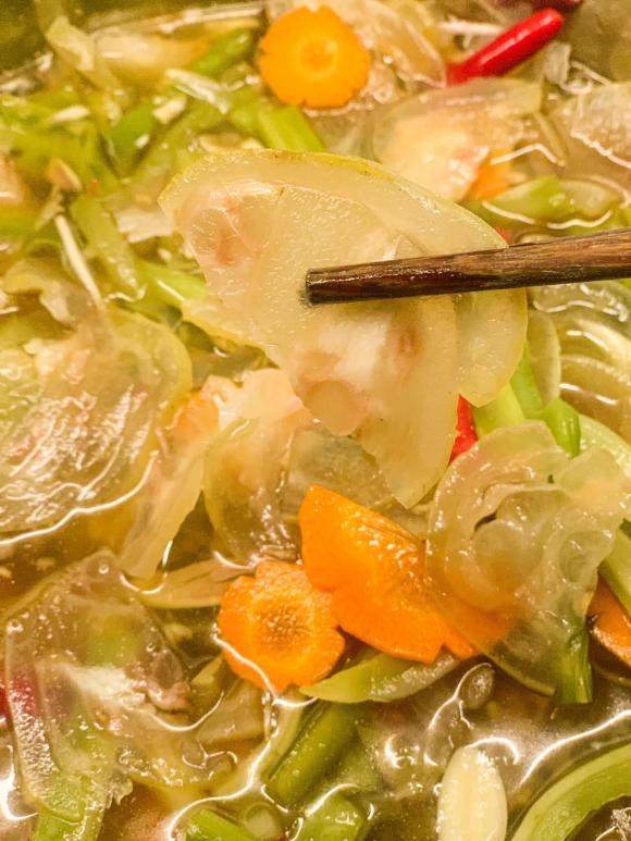 gân bò, gân bò ngâm rau tiến vua, rau tiến vua