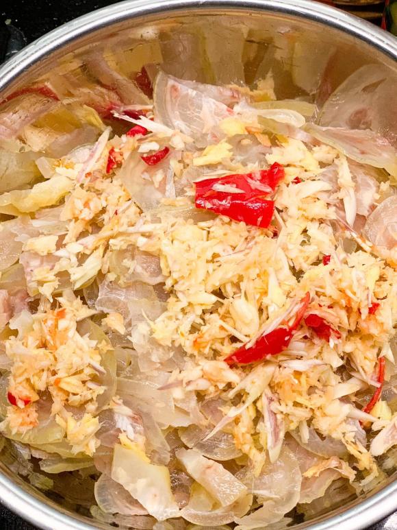 gân bò, gân bò ngâm rau tiến vua, rau tiến vua